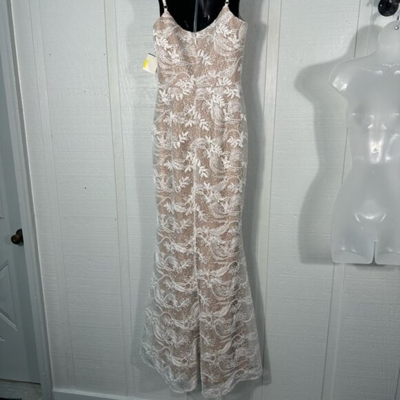 Dress the Population Women’s Giovanna Lace Spaghetti Strap Dress Size Medium NWT - Picture 7 of 13